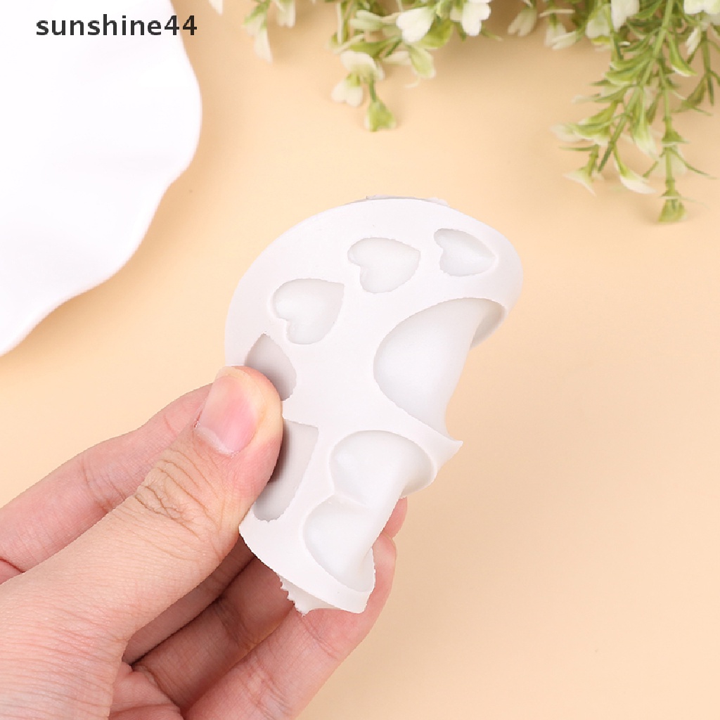 Sunshine Aneka Love Bentuk Hati Silicone Cake Mold Baking Cetakan Silikon Untuk Sabun Cookies Fondant Kue Tools Cake Decorag.