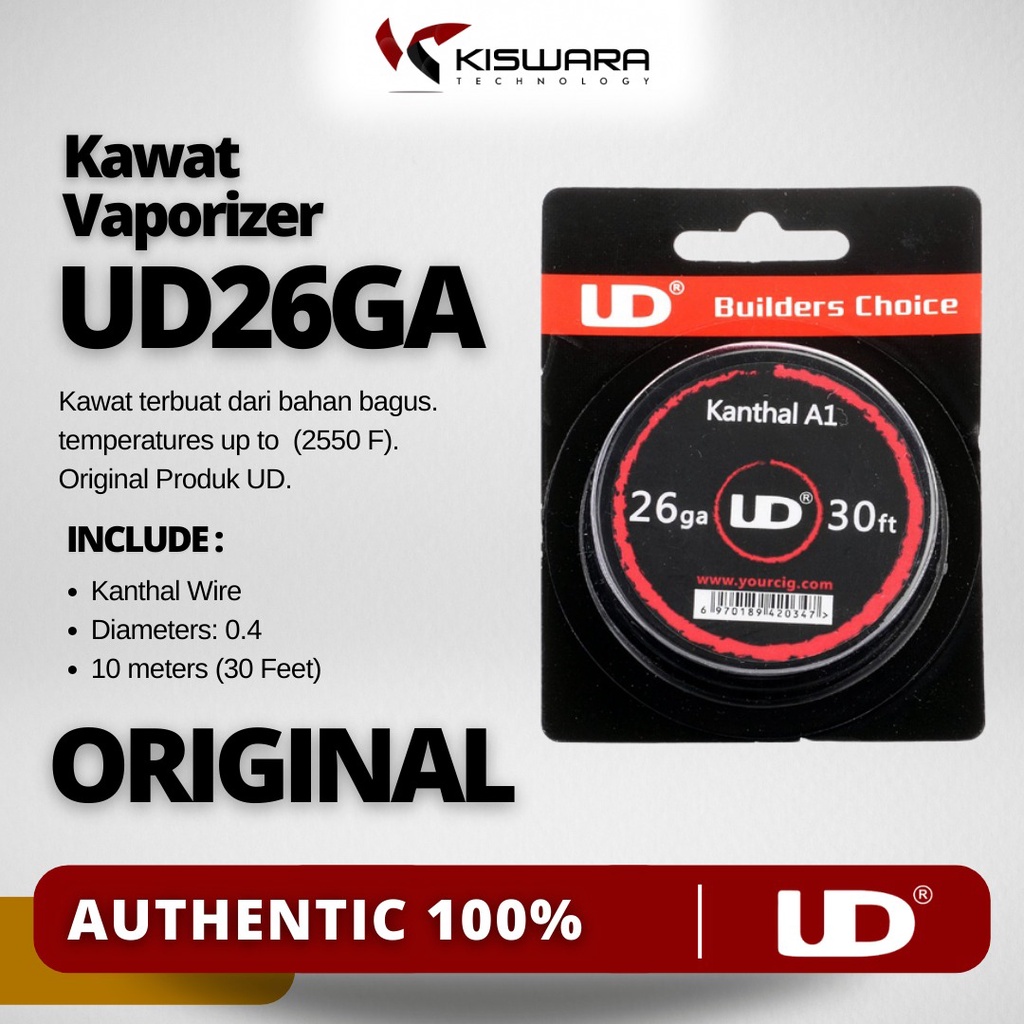 UD Wire Khantal A1 26GA 30 Feet [10 Meter] KiswaraBandung