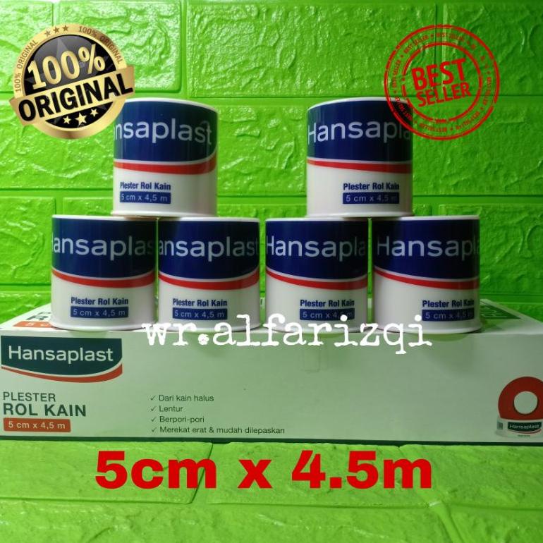 LZNV9 HANSAPLAST ROLL KAIN JUMBO 5CM×4,5M / PLESTER LUKA BESAR ➧Terbaru