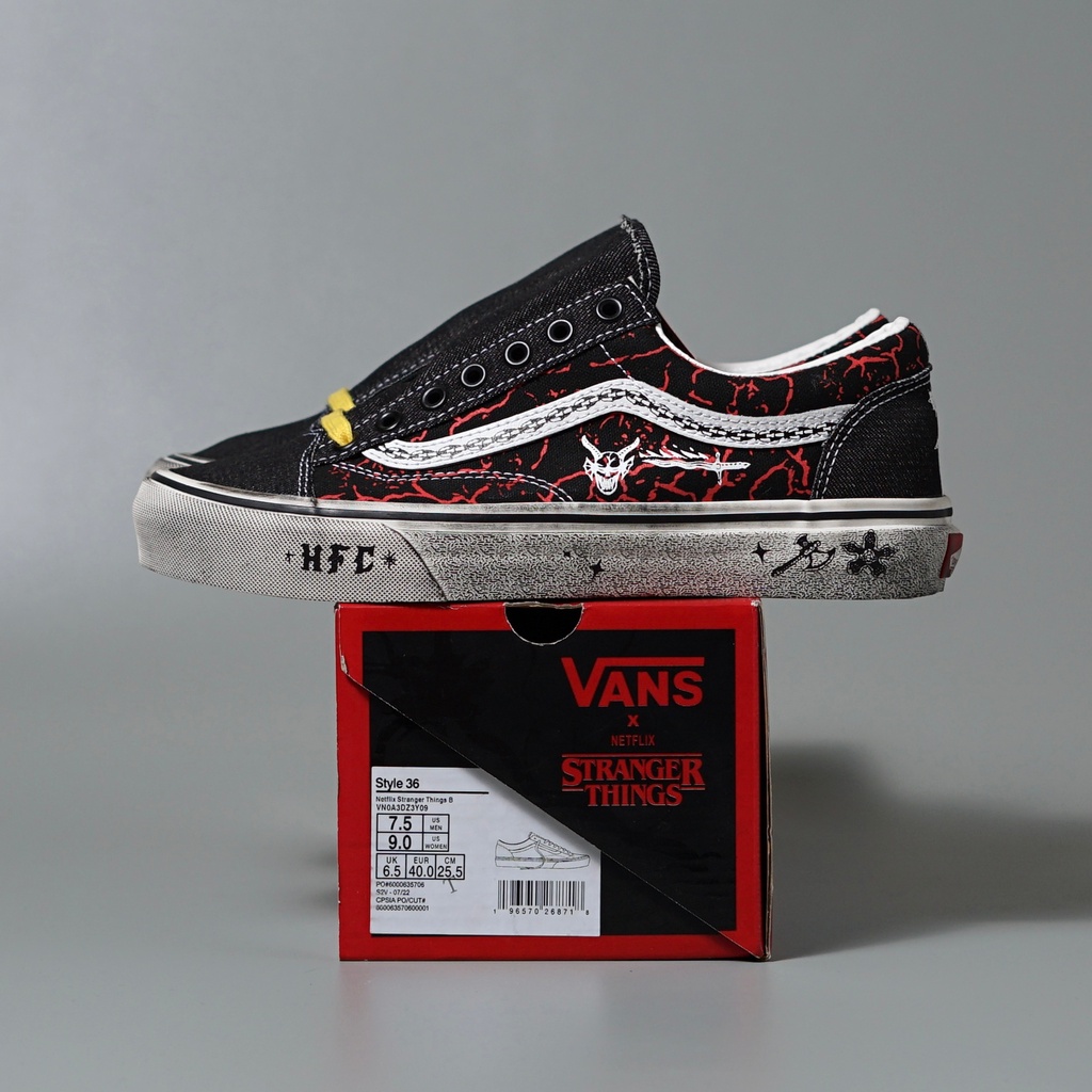 V4NS STYLE 36 X STRANGER THINGS &quot;HELLFIRE CLUB&quot; ORIGINAL 100%