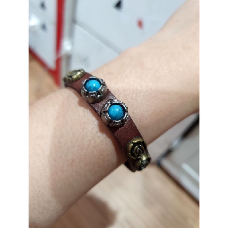 Gelang kulit branded band Premium Quality Anti karat Gelang tangan kulit import /gelang Tangan Wanita branded Band bahan kulit G559