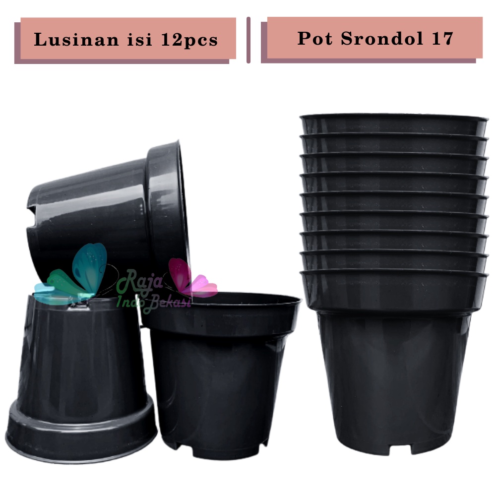 Lusinan Pot Tinggi Srondol 17 Hitam Mirip Pot Usa Eiffel Effiel 20 25 Pot Tinggi Tirus 10 15 18 20 30 35 40 50 Cm Plastik Besar Hitam Putih Murah