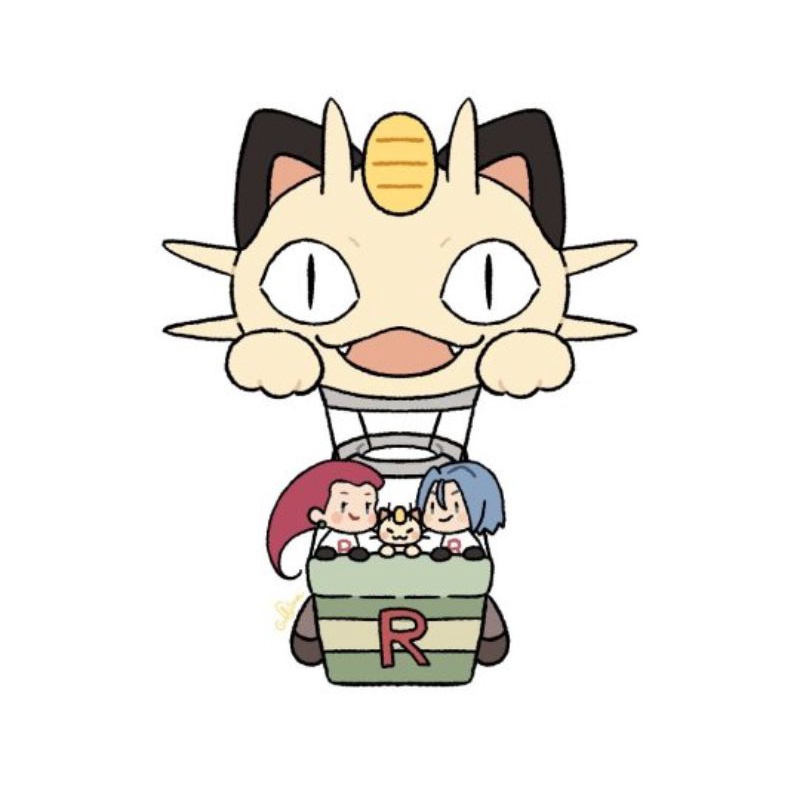 Bantal Balon Udara Tim Roket Meowth