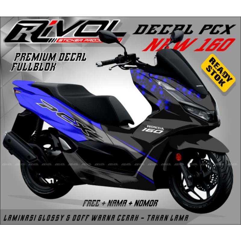 STIKER DECAL FULL BODY VARIASI HONDA NEW PCX 160 # VARIASI DECAL PCX 160 NEW.