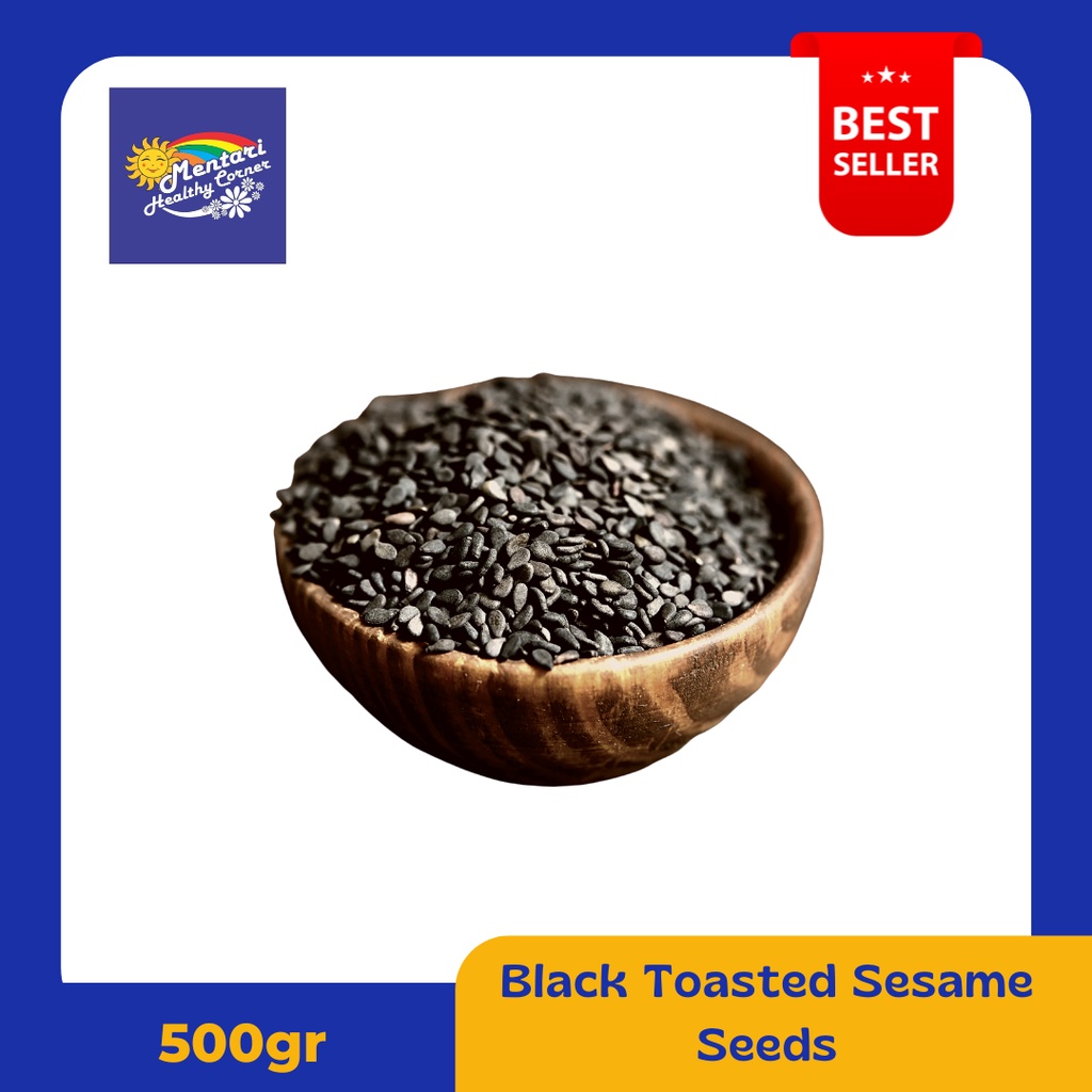 Wijen Hitam Panggang 500gr / Toasted Black Sesame Seed 500gr