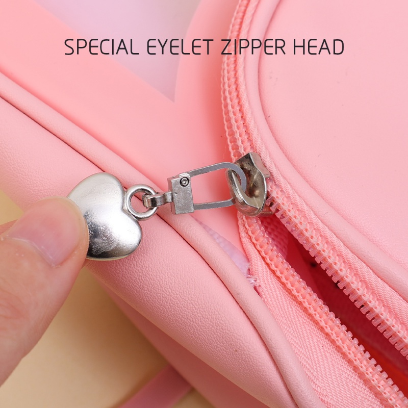 Detachable Heart Shape Metal Zipper Puller/Pakaian Luggage Tag Zip Slider/Gesper Rusak DIY Perbaikan Ritsleting Instan Snap