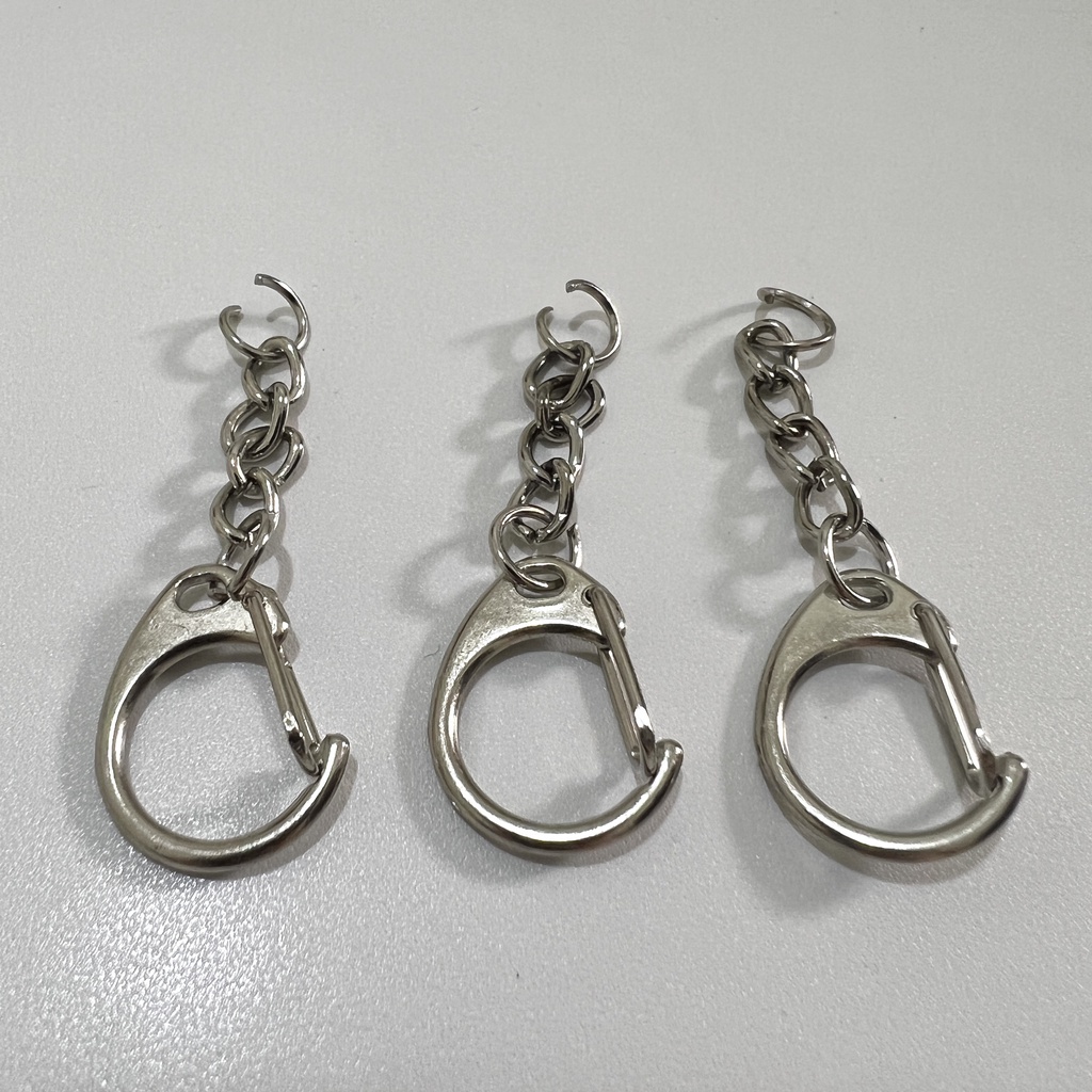 Gantungan Udang Kait D Rantai SATUAN Kunci Stainless Steel Besar Keychain Key Chain Aksesoris Bahan Art Kesenian Kerajinan Tangan Perlengkapan Murah Prakarya Kertakes Accessories Termurah Craft Crafting Kait Cantolan Gantolan Perlengkapan Grosir Prakarya