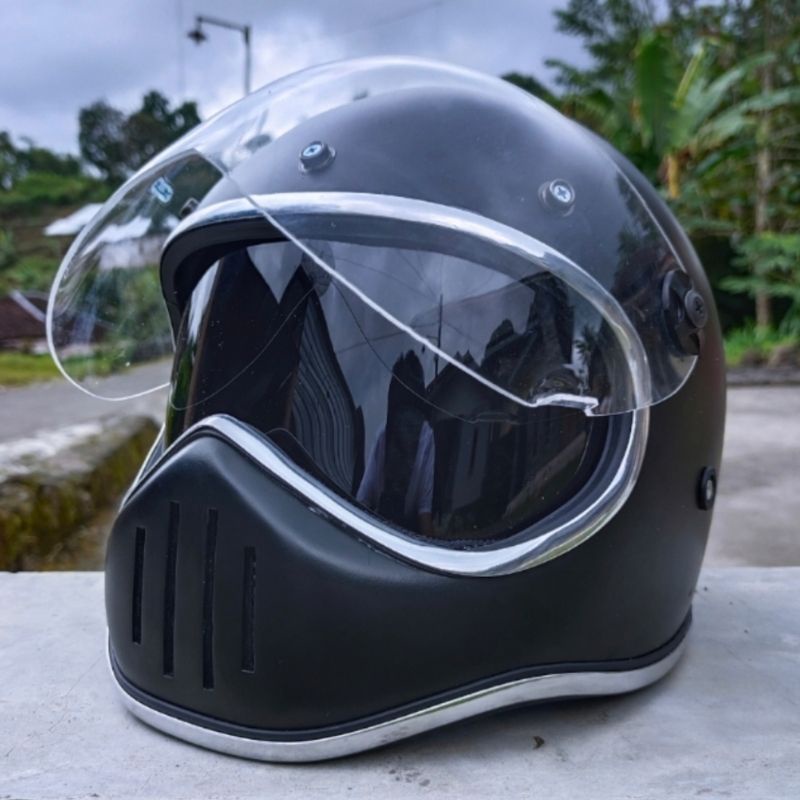 HELM CAKIL M3O SIMPSON M50 FULL FACE RETRO KLASIK