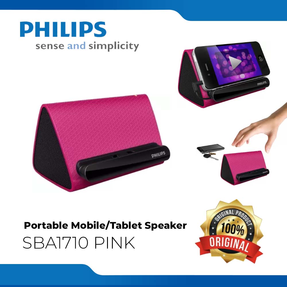Speaker Portabel Philips SBA 1710 Pink