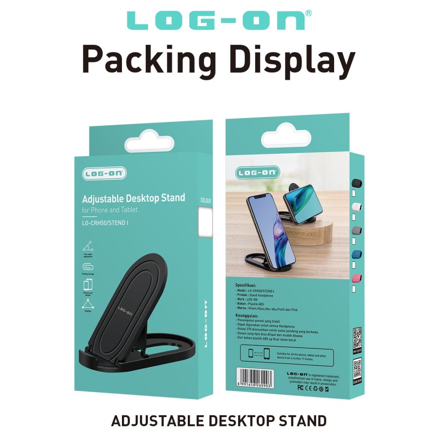 HOLDER HP STAND MEJA LO-CRH50 / STEND 1 - HOLDER HANDPHONE UNIVERSAL