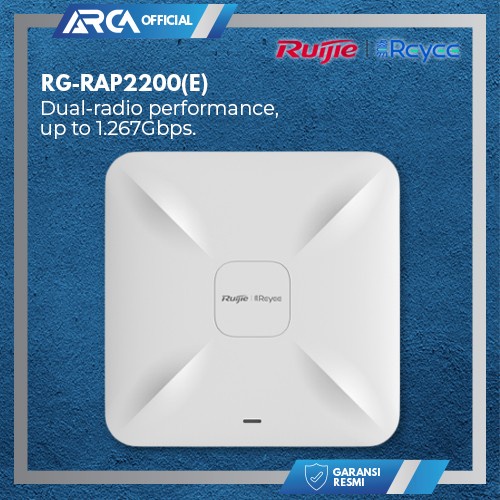 Produk Terbaru Ruijie Reyee Rg-Rap2200(E) Wi-Fi 5 1267Mbps Ceiling Access Point