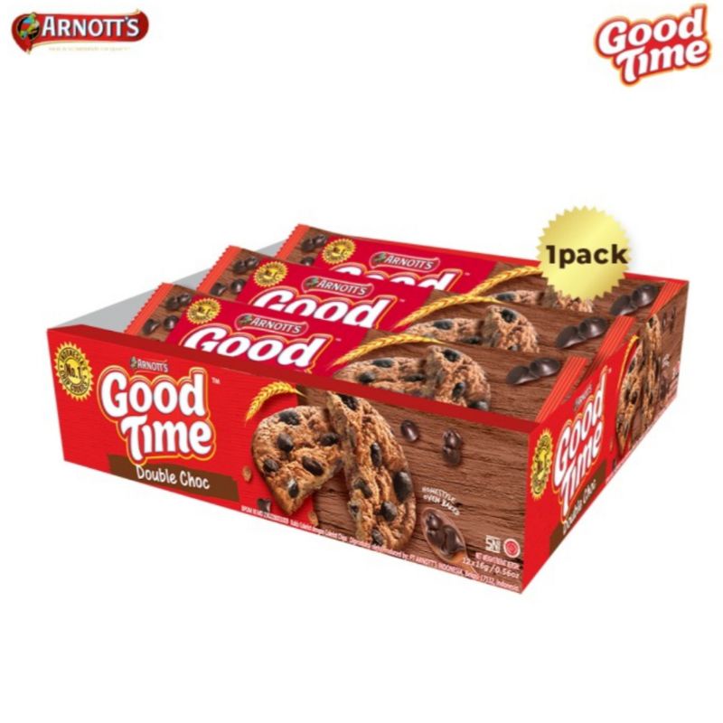 

Good Time DOUBLE CHOCO1 box isi 12 pcs