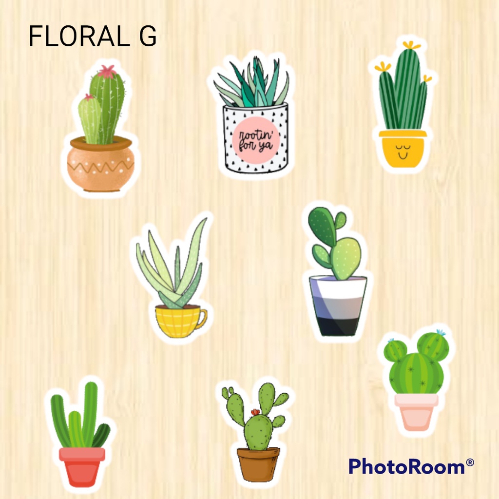 Sticker Pack Tumblr Floral Aesthetic Waterproof Hiasan Laptop Botol Tumbler Case Hp Helm  DIY Stiker Lucu Laptop Notebook