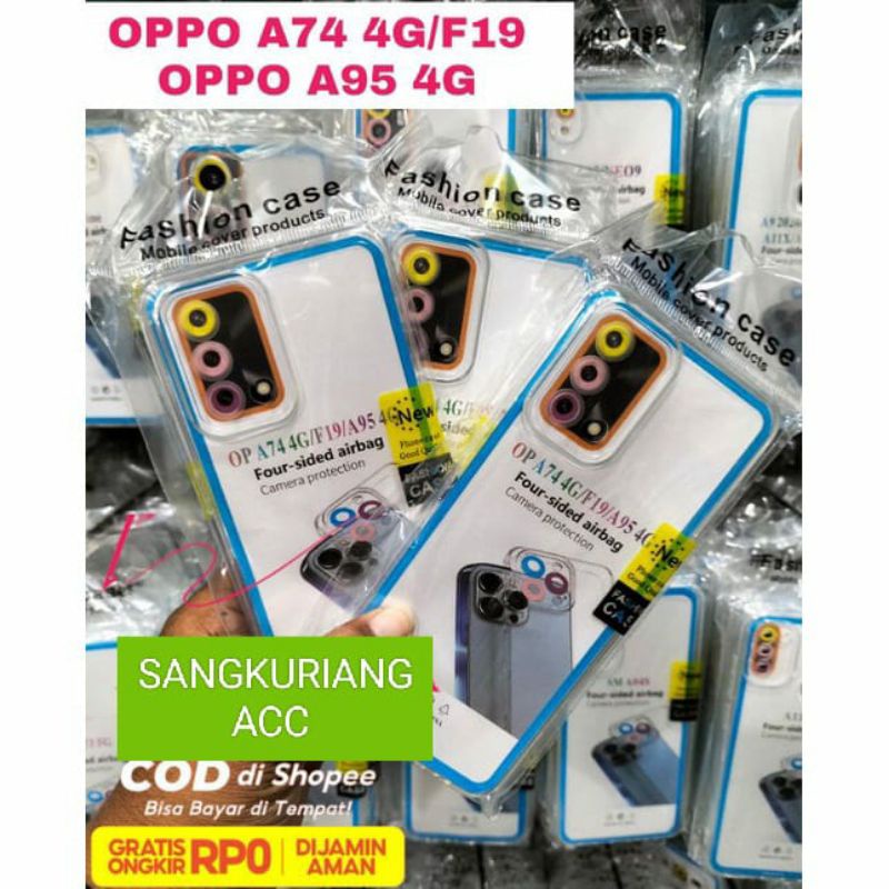 Softcase Slicon Bening Transparan hp OPPO A74/4G/F19/A95/4G Casing bening terbaru