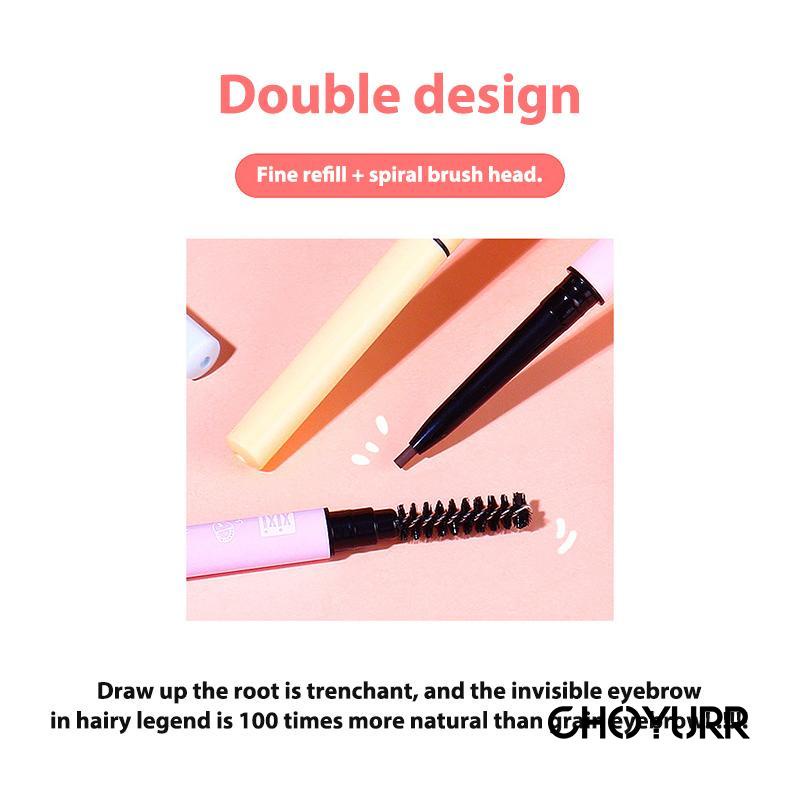 【COD】Eyebrow Pensil Alis Double Head Tipis Thin Core Eyebrow Tahan Lama Original Kecil Kecantikan Original -CH