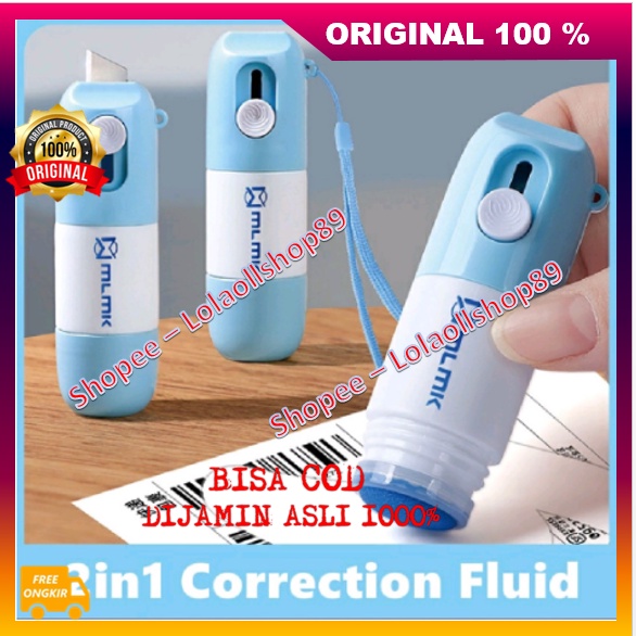 

BELI 1 GRATIS 1 Privacy Smear Artifact Box Opener Roller Stamp Cutter Pembuka dan Penghapus Resi Paket 100% ASLI ORIGINAL