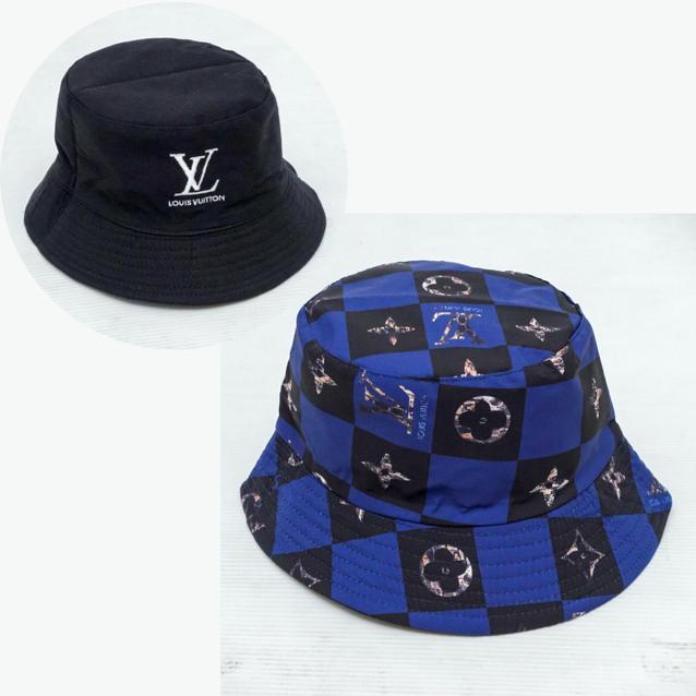 Topi Bucket Hat LV Monogram Import Mirror / Bucket Hat Bolak Balik