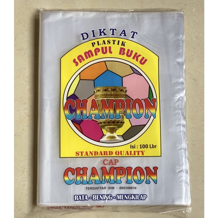 

>>>>>] Sampul Plastik Buku Diktat merk Champion isi 100 lembar