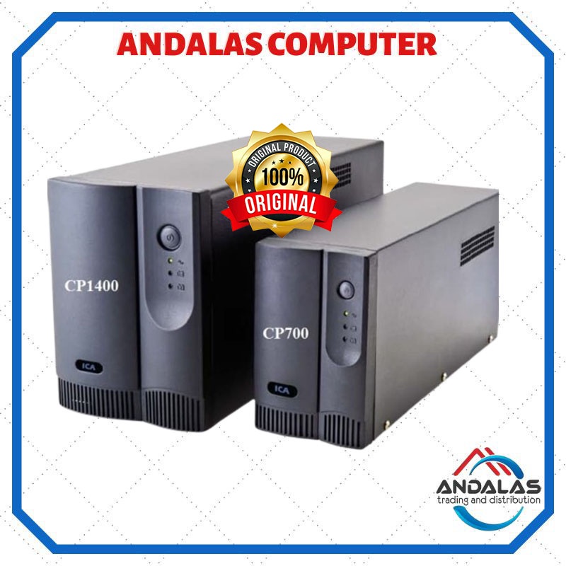 UPS STAVOLT ICA CE700 PENYIMPANAN DAYA 700VA 350Waat AKI BATTERY KOMPUTER