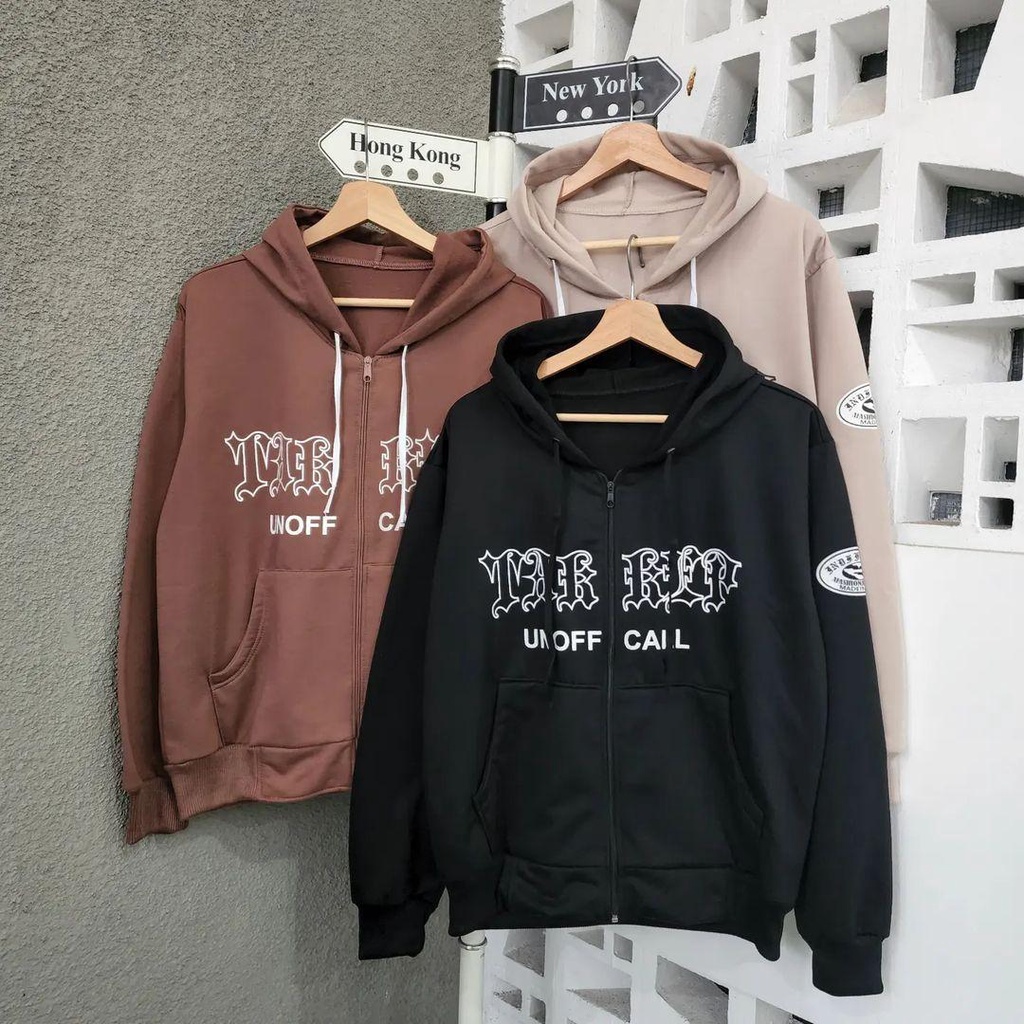 Hoodie Sweater TAKEEP UN OFF CALL zipper bisa untuk jaket pria/wanita