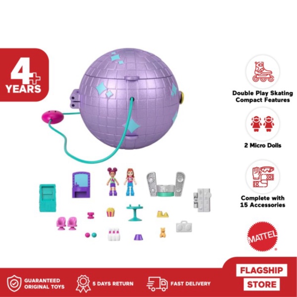 

Diskon Double Skating Polly Boneka Promo Compact Anak Play Mainan - Pocket