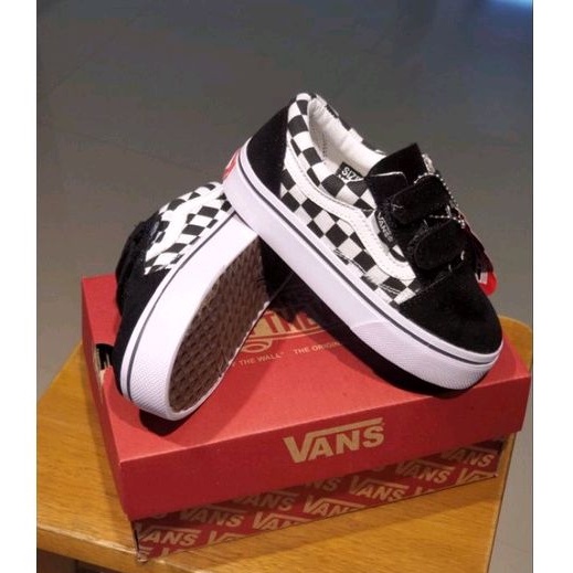 Sepatu Vans Anak Checkerboard Motif Catur Sepatu Sneaker Anak Laki Perempuan Unisex Premium Quality