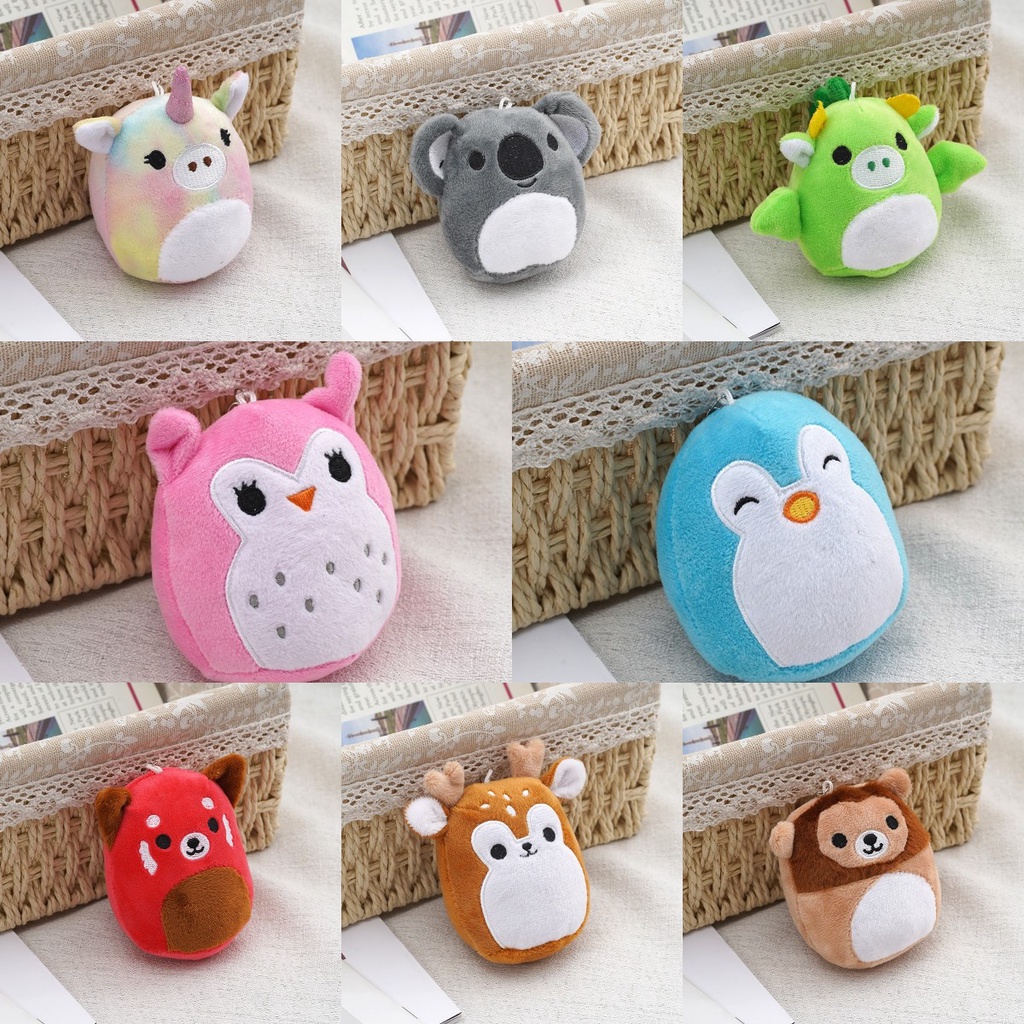 Mainan Anak Squishallow Keychain Animal Plush Kualitas Premium