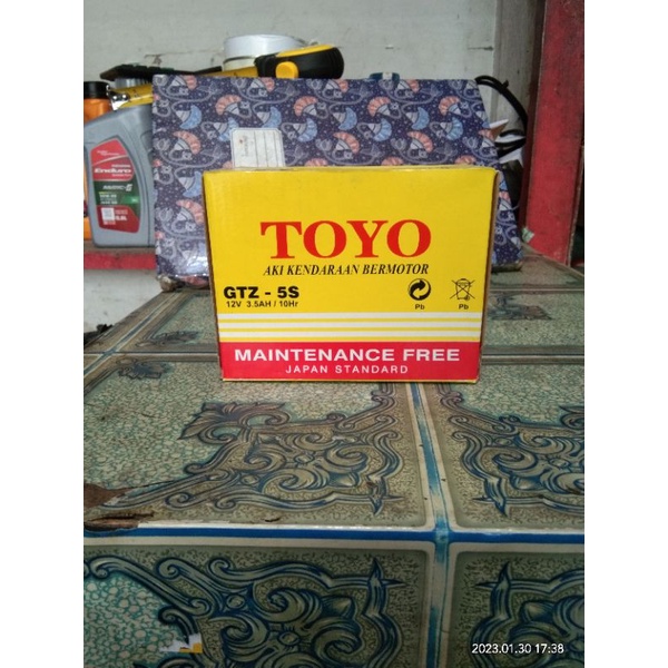 Aki motor vario 110 revo blade fino xride GTZ5S TOYO MF