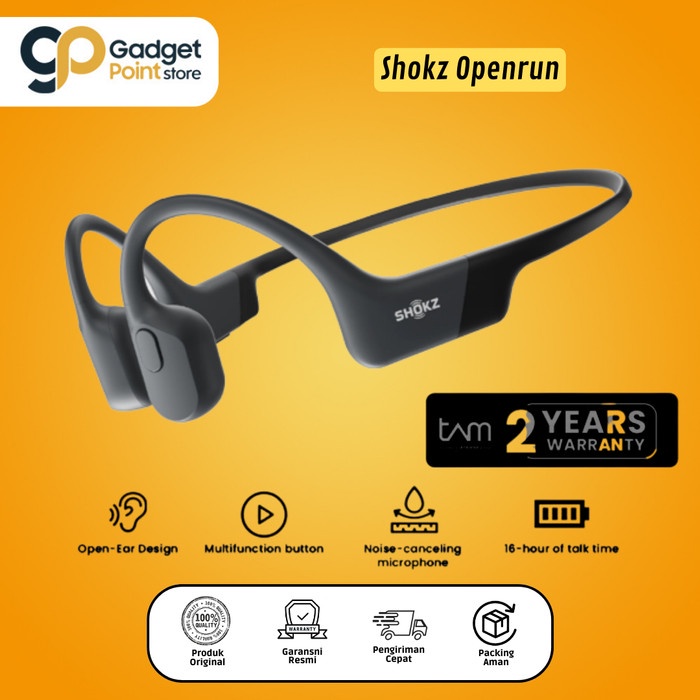 Shokz Openrun Open-Ear Endurance Headphones - Garansi Resmi