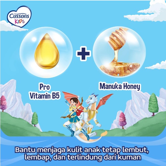 Sabun Mandi CUSSONS Kids Body Wash Pump 280ml / Kid Cusson Sabun Mandi Anak 280 ml Fantasy Land Unicorn Doy