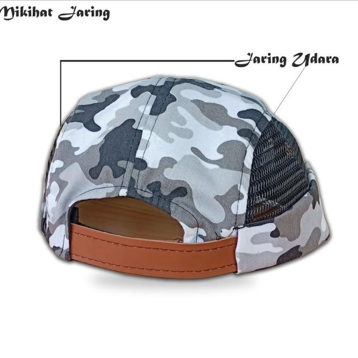 Miki Hat Pria Dewasa Topi Peci Loreng Jaring Berkualitas Best Seller