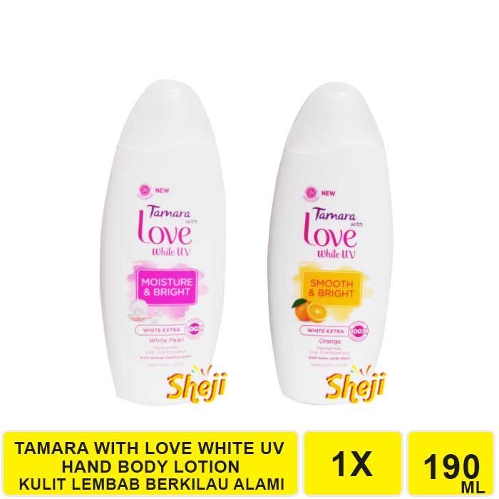 HAND BODY LOTION TAMARA WITH LOVE WHITE UV 190ML