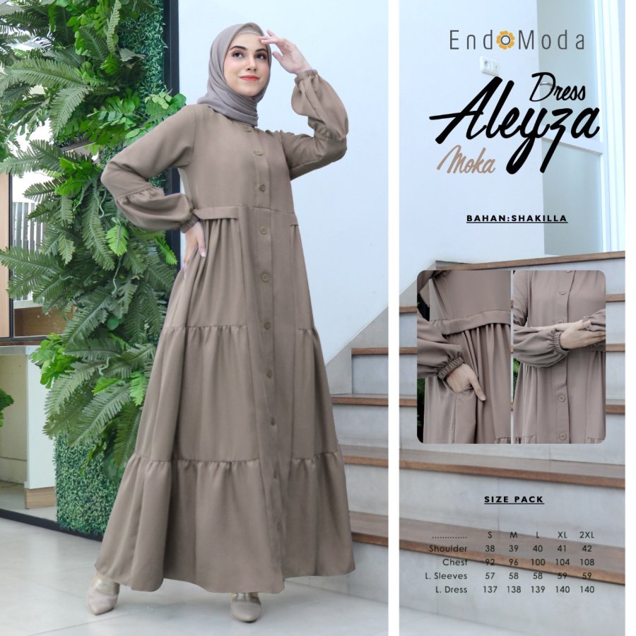 Endomoda Dress Aleyza Muslimah Casual terbaru 2023
