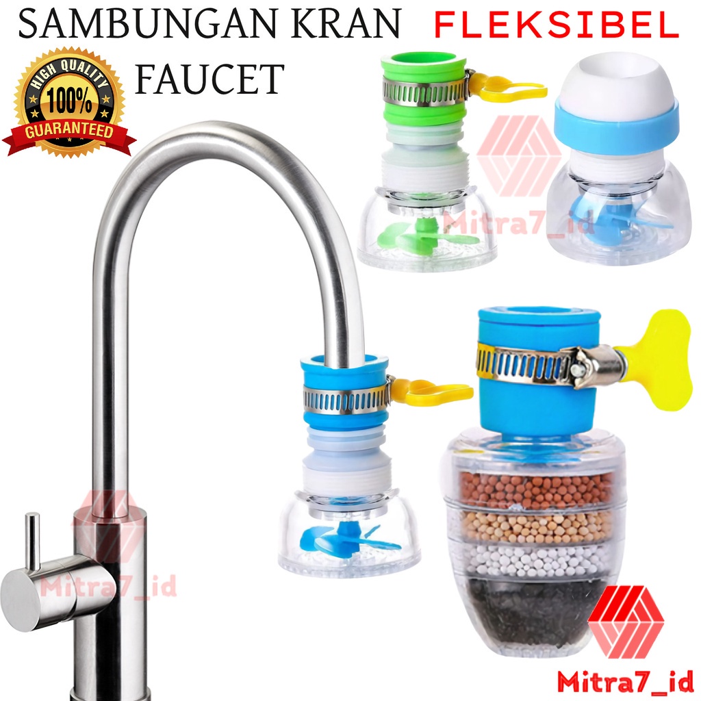 [M7] FAUCET CLAMP SARINGAN AIR KIPAS / KEPALA KRAN AIR 6 LAYER / SARINGAN AIR FAUCET KIPAS MINI / SAMBUNGAN KRAN AIR FAUCET FLEXIBLE