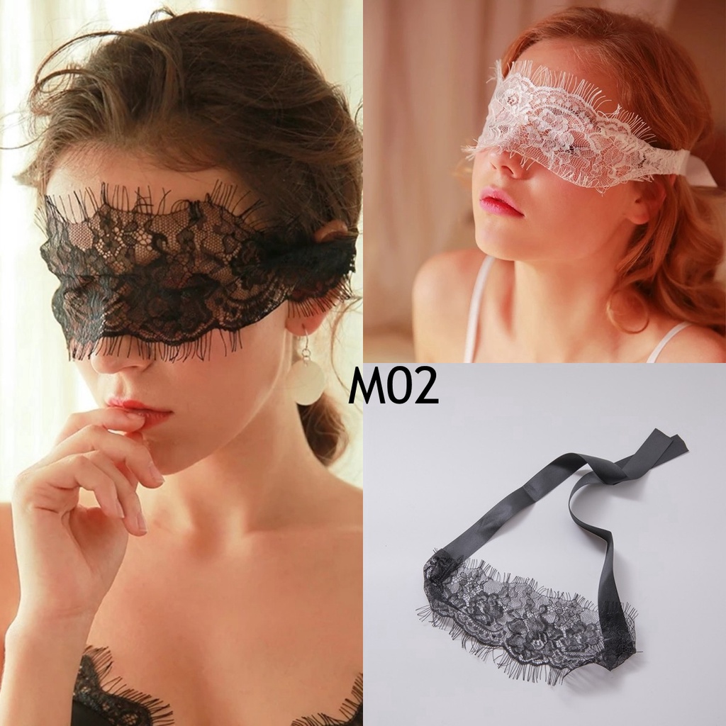 Penutup Mata Renda Bordir Untuk Pesta Masquerade Halloween Aksesoris Lingerie M03