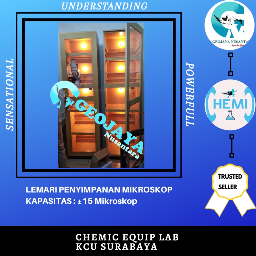 Lemari Penyimpanan Mikroskop, ±15 Mikroskop