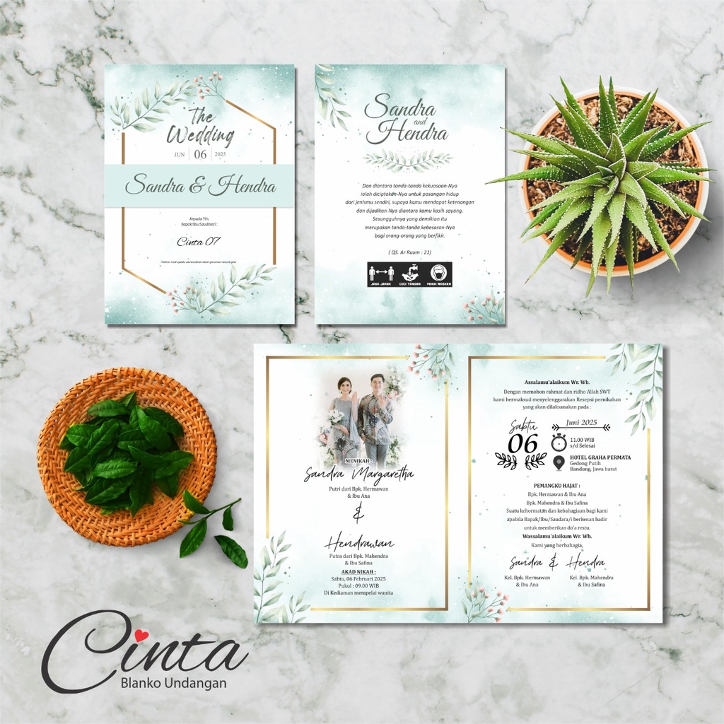 Cinta 07 Blangko Undangan Murah