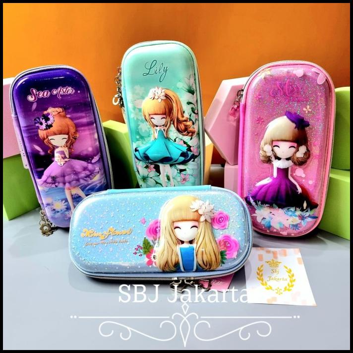 

Tempat Pensil Kotak Pensil Smiggle Lookalike 3D Hardcase Lily Aster