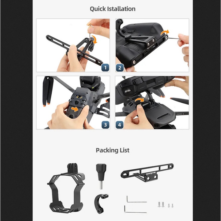 Sunnylife Handheld Gimbal Bracket Stabilizer RC PRO Mavic 3 Classic 3