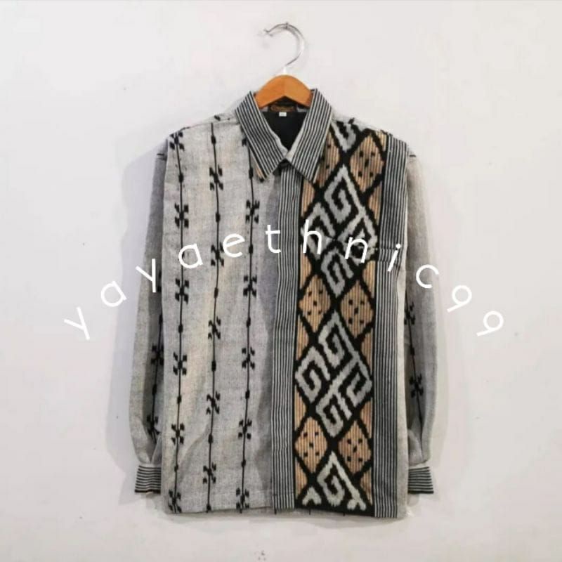 [Ready Stok] Kemeja Tenun Troso, Baju Kondangan Pria, Kemeja Ethnic Tenun Troso, Kemeja Tenun Troso Lengan Panjang