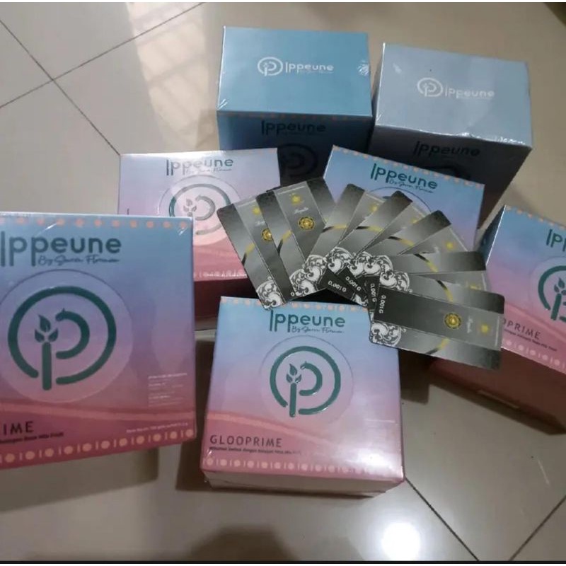(COD) Ippeune Collagen GLOOPRIME 1box 60 saset. Kolagen drink tanpa seduh. Medan Jakarta Readystock 