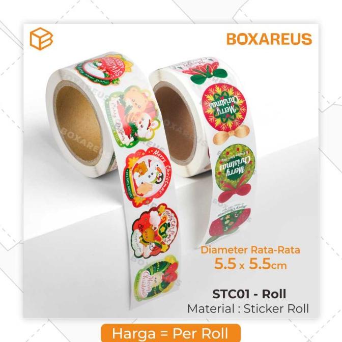 

STC01 - Sticker Christmas/Stiker Natal/Souvenir/Hiasan/Kertas tempel TERMURAH