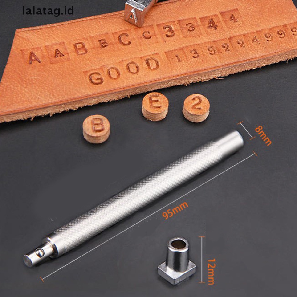 [lalatag] 36pcs Steel Alphabet letter Number Leather Stamp Punch Set Kerajinan Kulit [ID]