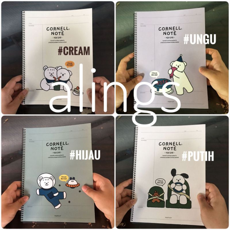 

Spiral Ruled 10mm Cornell Notebook Buku Tulis Catatan Jurnal Halaman Garis Pinggir