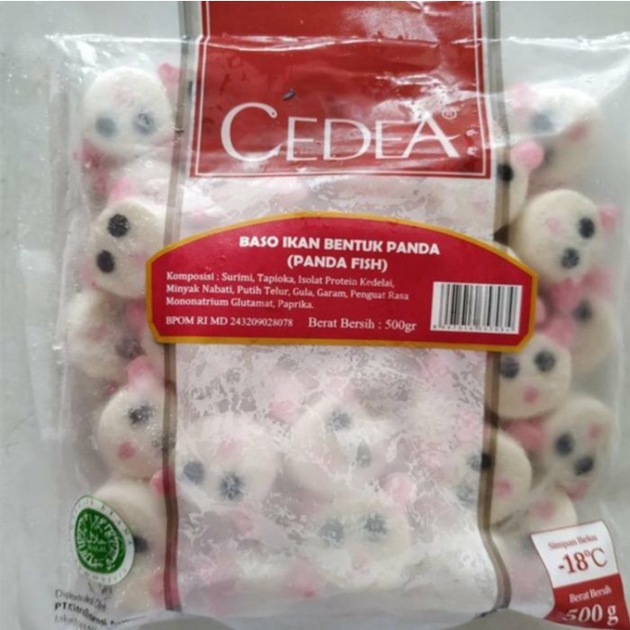 

Cedea bakso ikan bentuk panda fresh 500gr