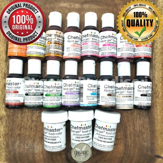 

CHEFMASTER LIQUA GEL FOOD COLOURING /PEWARNA MAKANAN /COLOUR GEL 20GR