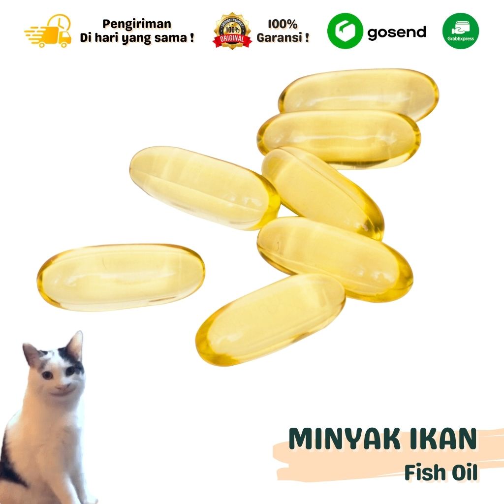 MINYAK IKAN KUCING ANJING BURUNG VITAMIN KUCING MURAH PREMIUM PERSIA ANGGORA