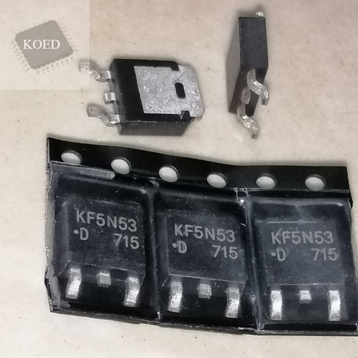 Sparepart KF5N53 KF5N53D KF 5N53 DS DZ FS SMD Mosfet N-Ch 4,1A 530V To-252 FET Kualitas terjamin