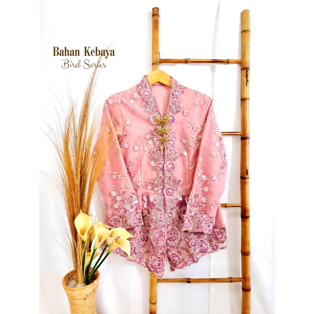 Pusat Bordir Tasikmalaya - Bahan Lace Kain Kebaya Encim Brukat 3D Bordir Bird Series