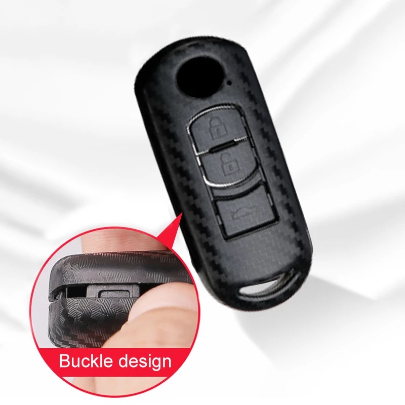 Case Kunci Frosted Untuk Mazda/Sarung Kunci Mobil Mazda 2 /3 /5 /6/Key Case Mazda Miata MX5